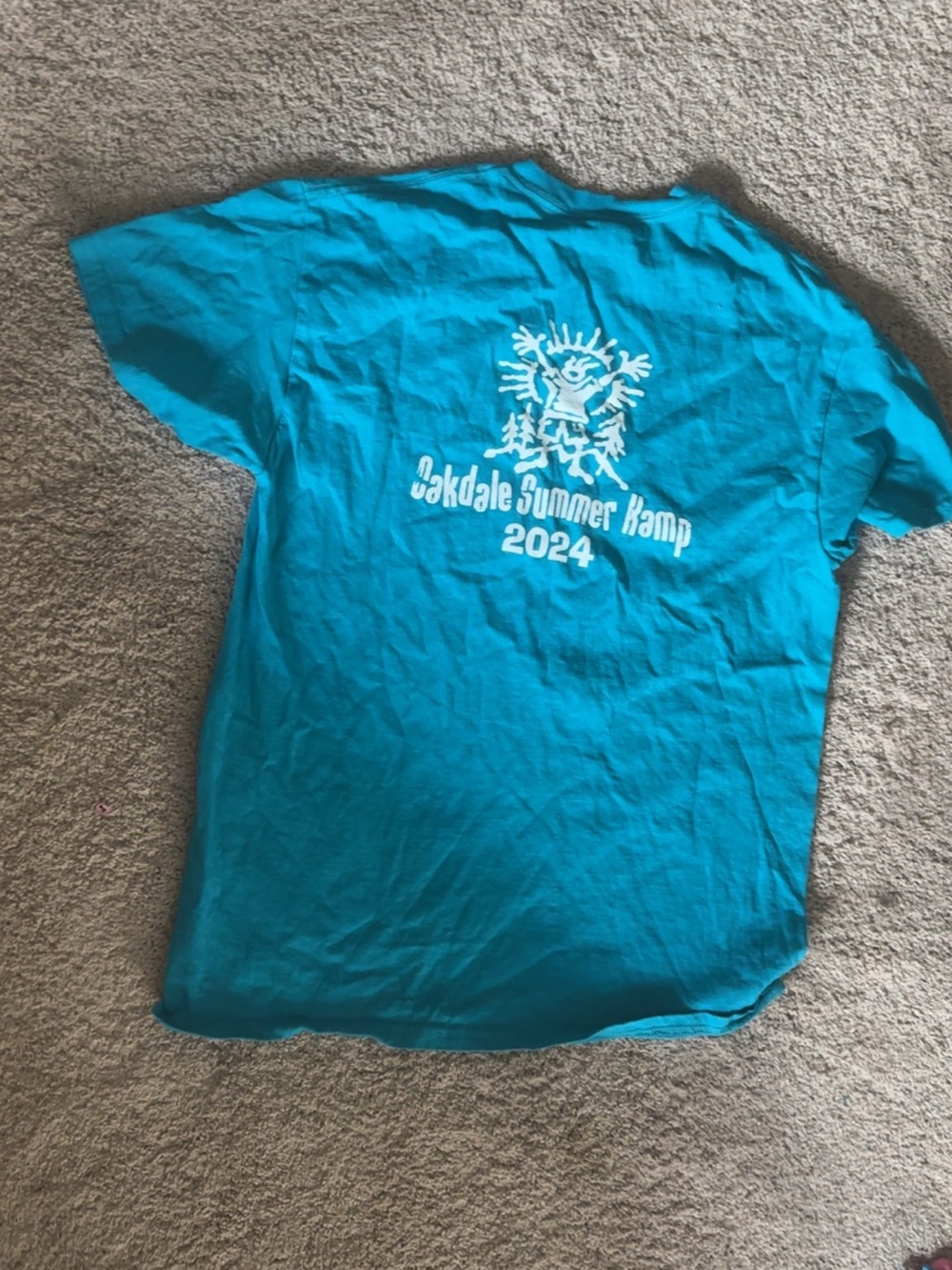 Blue Gildan heavy cotton t-shirt